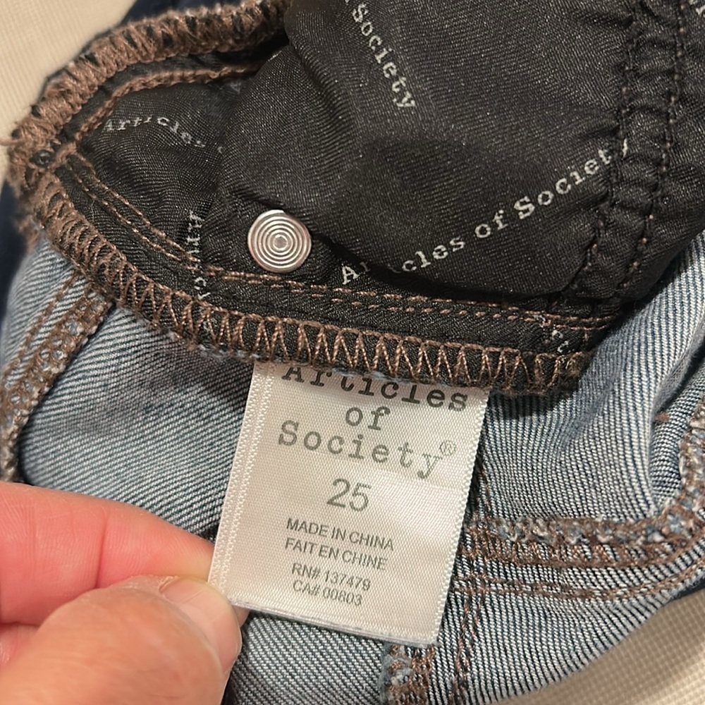 Articles of Society LA Maternity Skinny Jeans Women's Size 25 - Picture 12 of 16